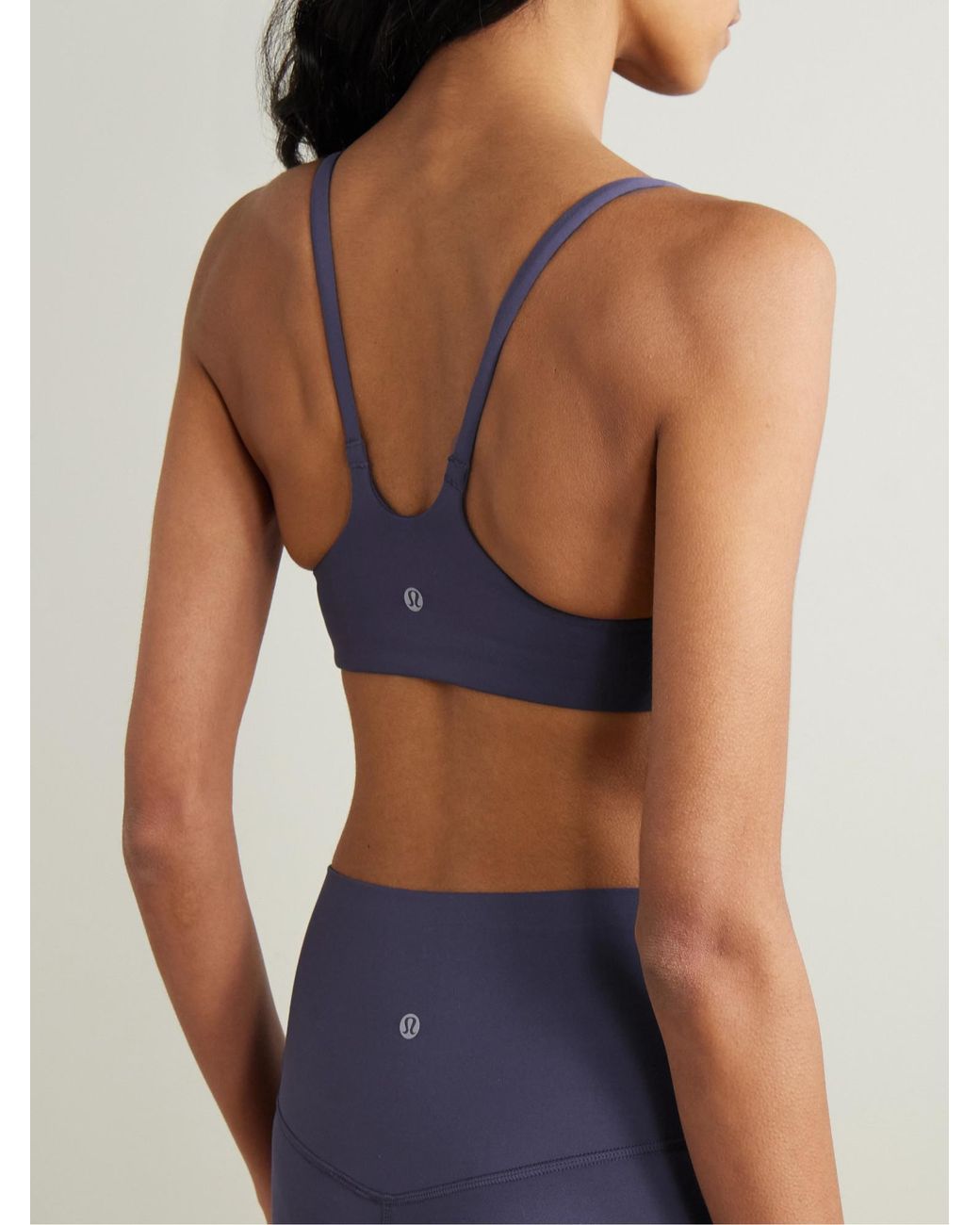 lululemon athletica Blue I-Back Elastic Sports Bra
