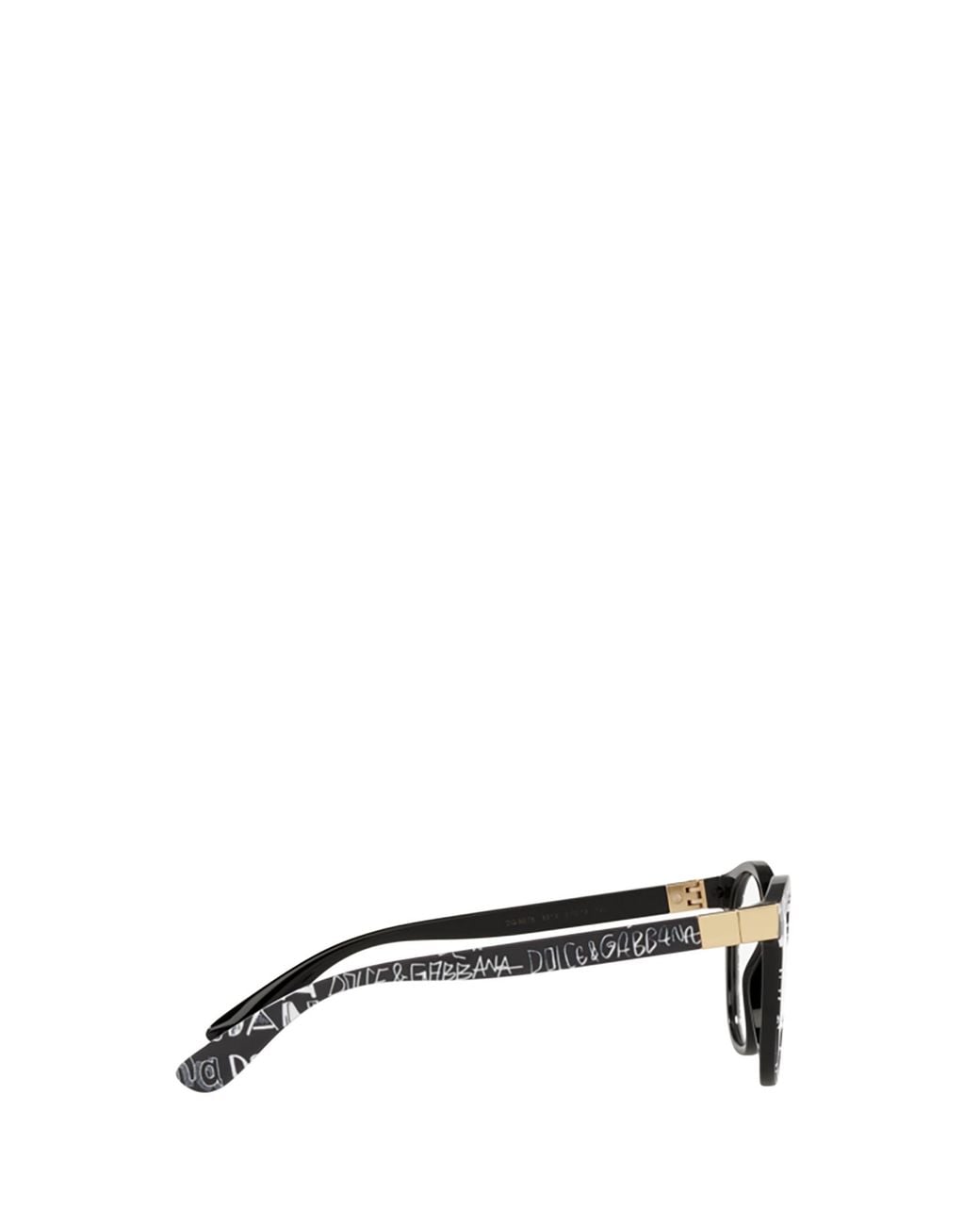 Dolce & Gabbana White Monogram Round-Frame Sunglasses