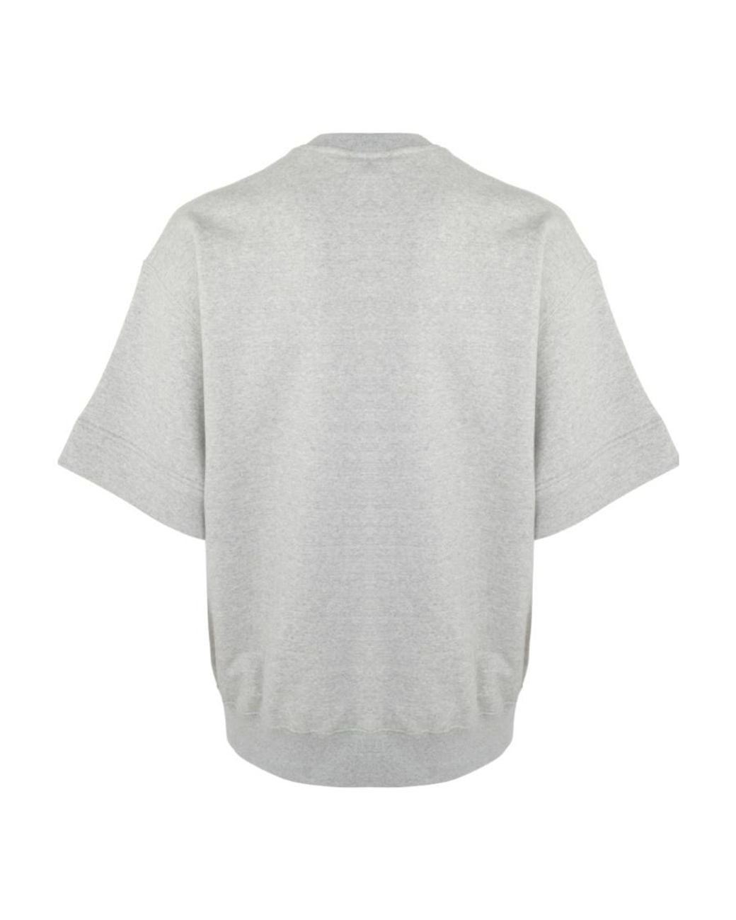 Jil Sander Gray Logo Patch Short-Sleeved T-Shirt for men