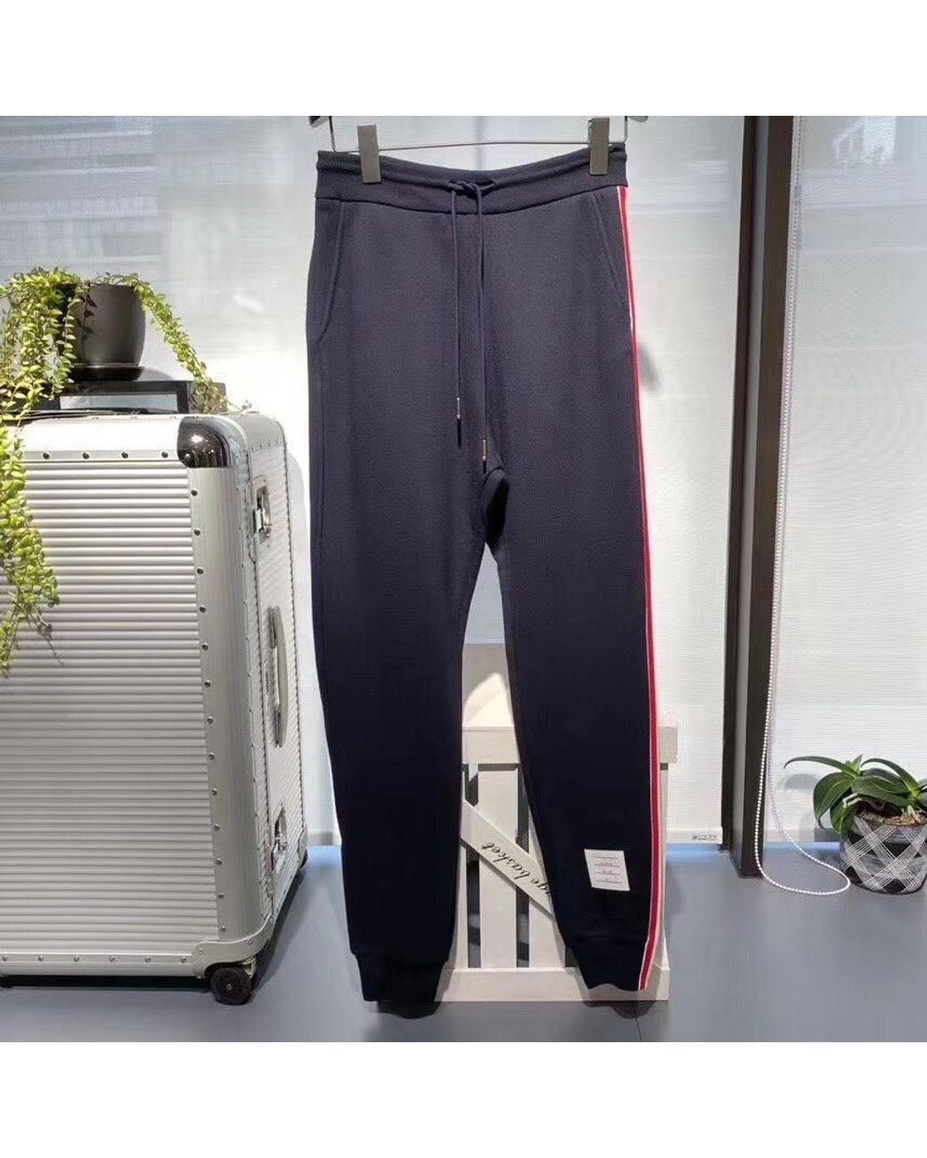 Thom Browne Blue Rwb Stripe Track Pants for men