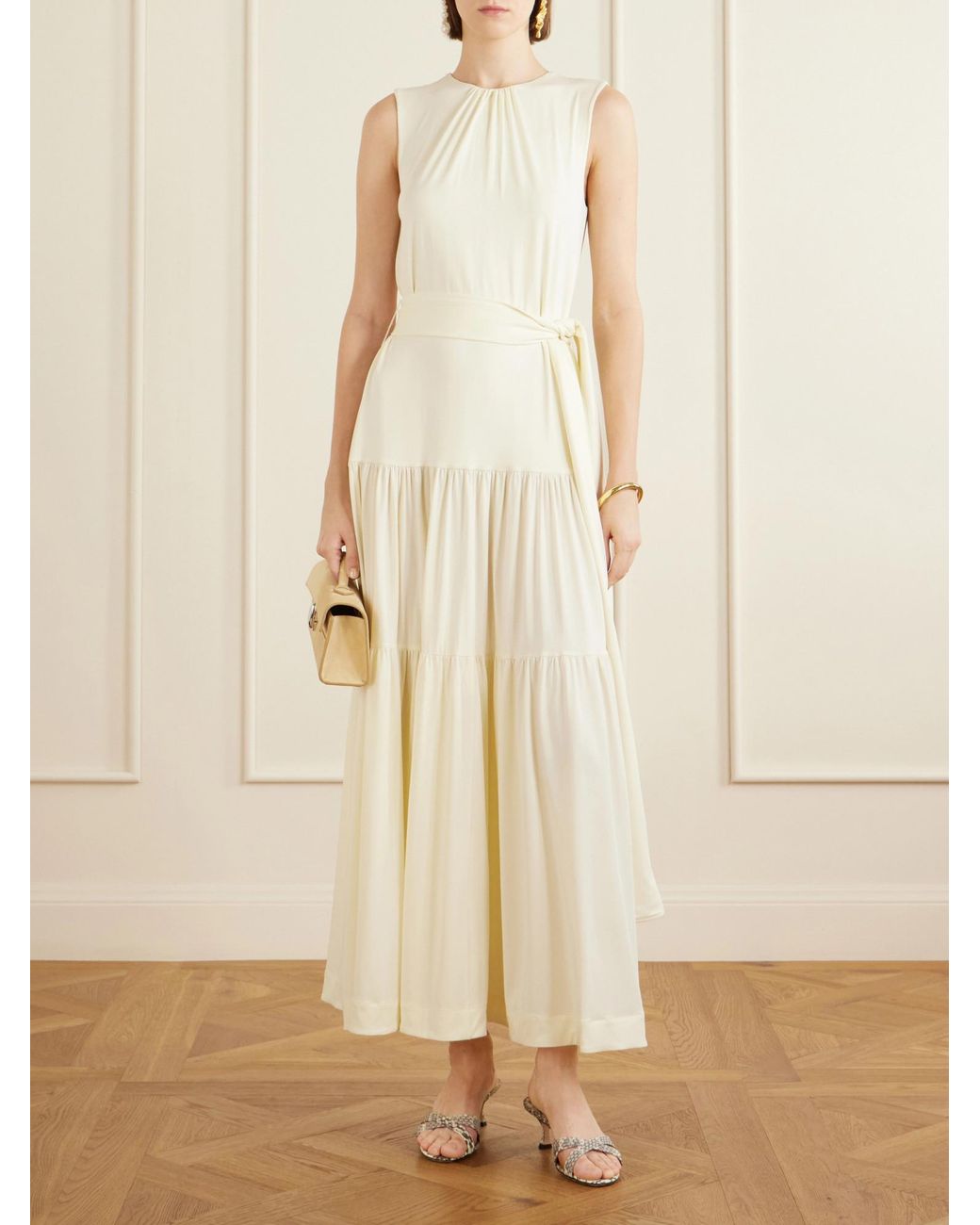 Altuzarra White Jersey Maxi Dress