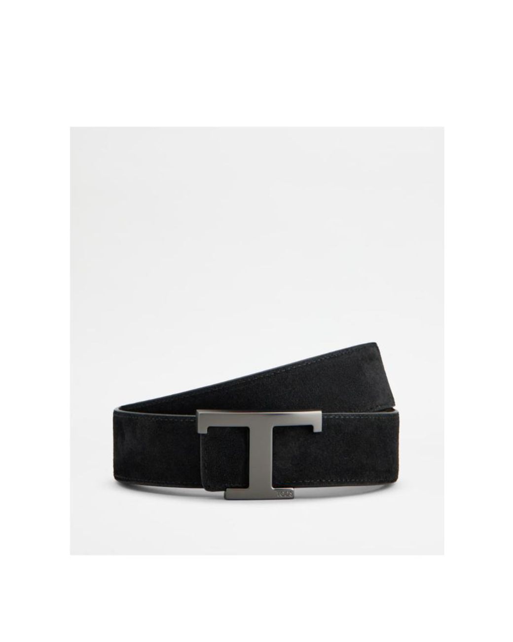 Tod's Brown T Buckle Leather Belt for men