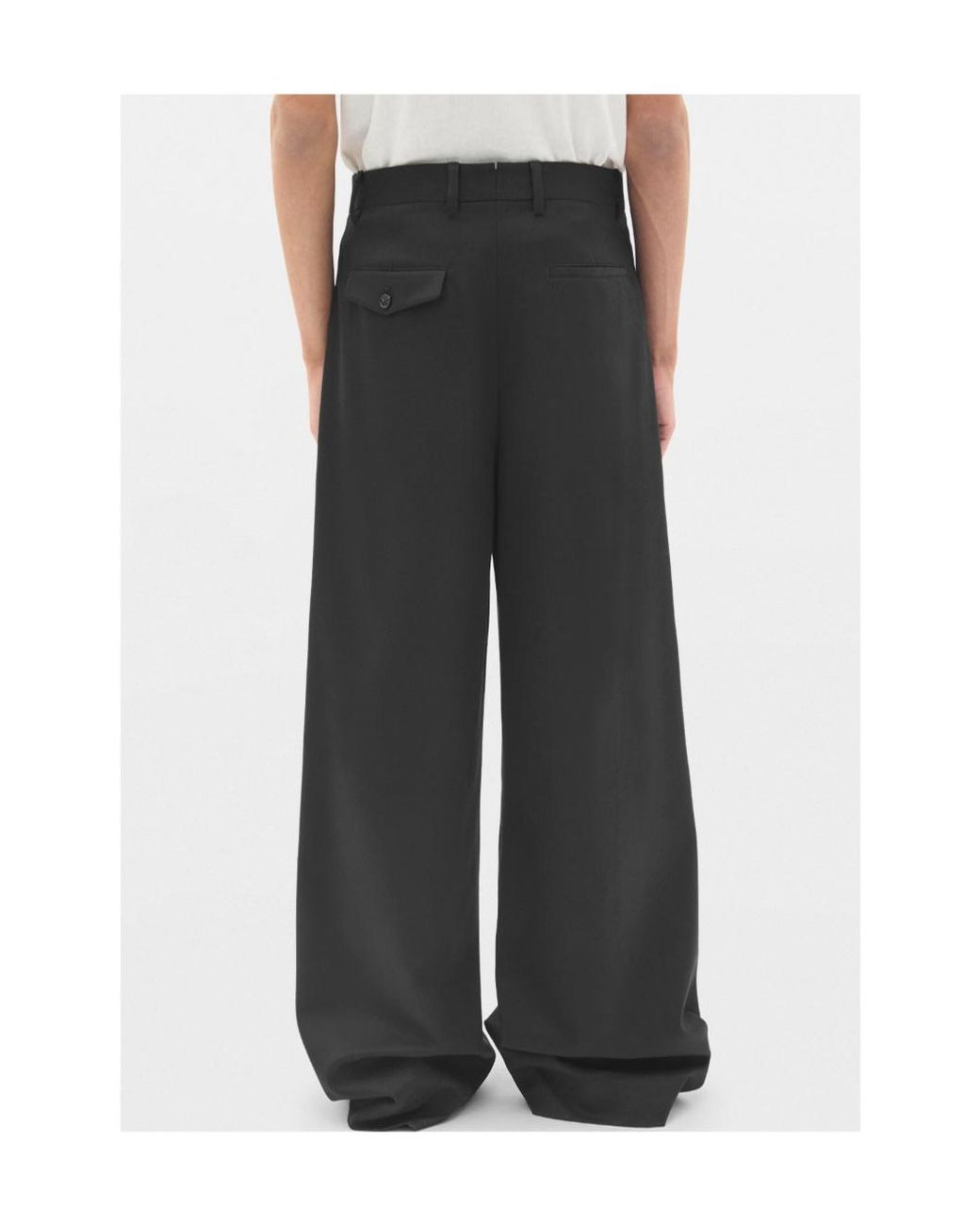Ann Demeulemeester Black Franck Wide-Leg Trousers for men