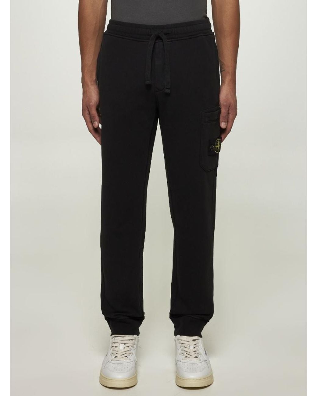 Stone Island Black Jogger Pants for men
