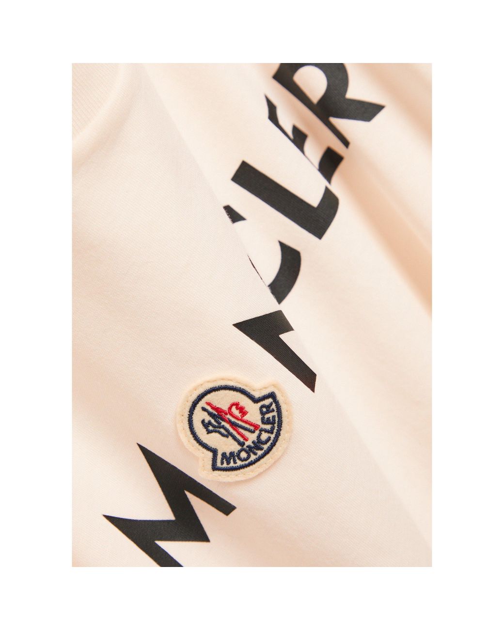 Moncler Natural Cotton Short-Sleeve T-Shirt for men