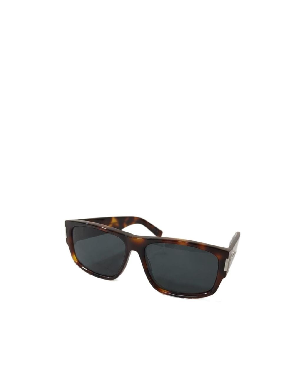 Saint Laurent Multicolor Tortoiseshell-Effect Rectangle-Frame Sunglasses for men