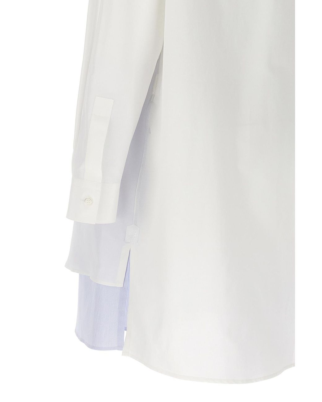 Loewe White Double Layered Shirt Dress