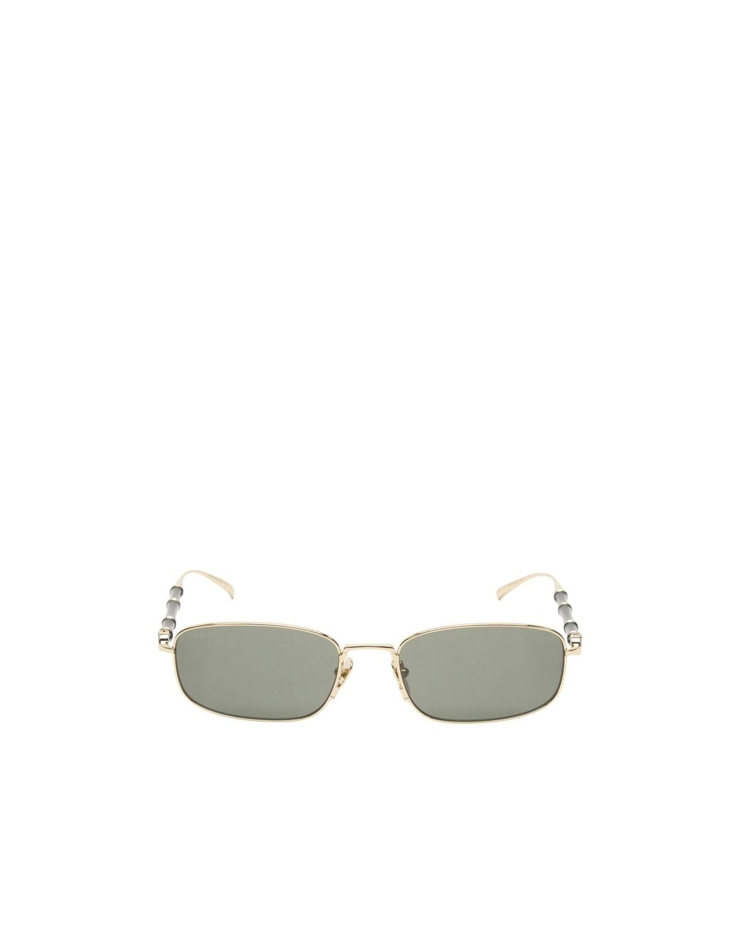 Gucci White Rectangle Sunglasses for men