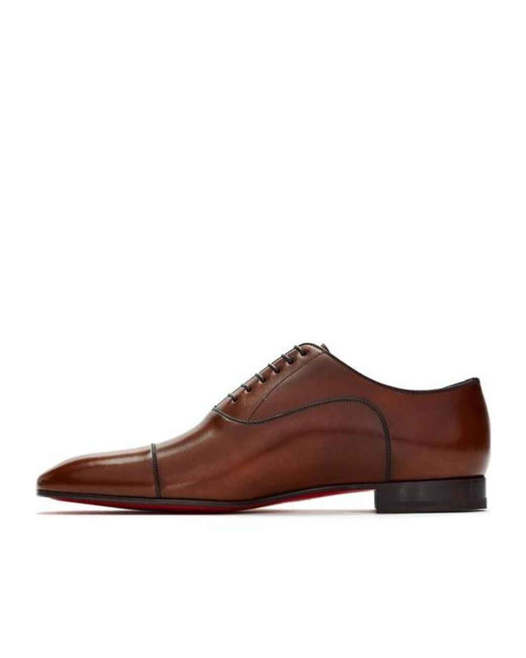 Christian Louboutin Brown Lace-Up Business Formal Shoes for men