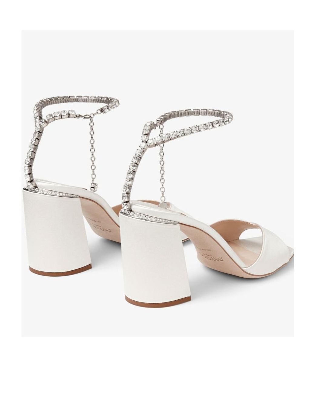 Jimmy Choo Natural Square Toe High Heel Sandals