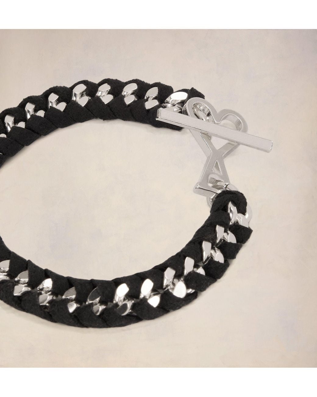 AMI Black Ami De Coeur Chain Bracelet