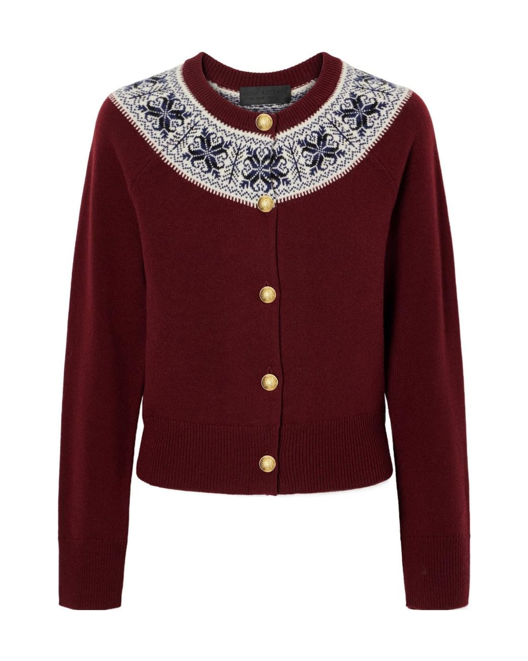 Nili Lotan Red Cashmere Cardigan