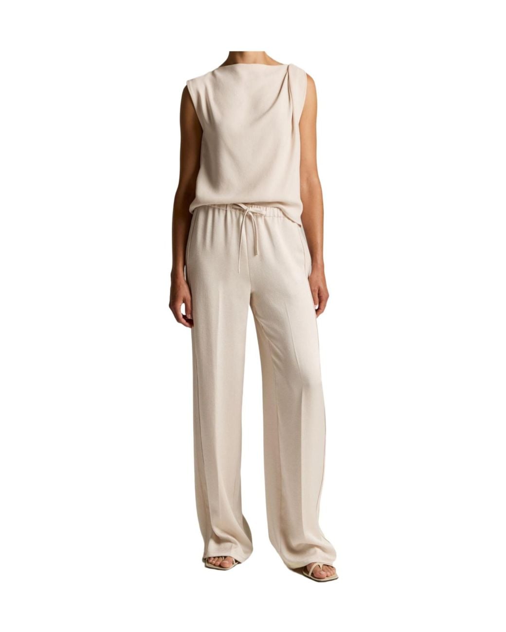 Vince Natural Drawstring Casual Pants