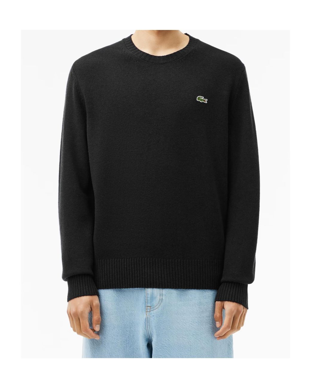 Lacoste Blue Crew Neck Sweater for men