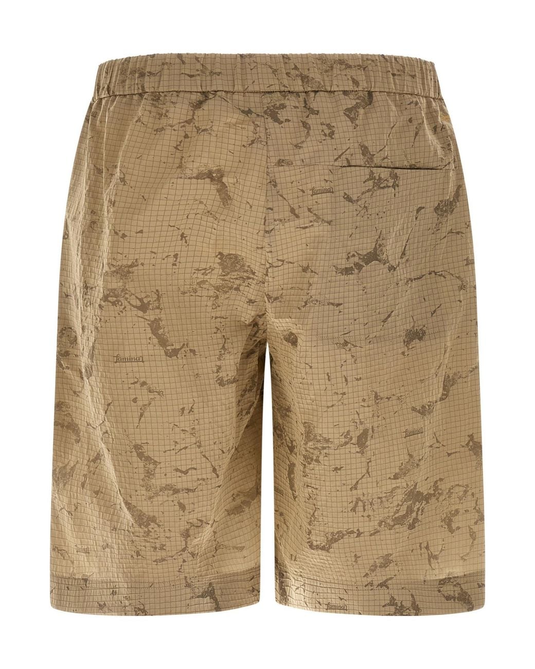 Herno Natural Laminar Oversized Camouflage Bermuda Shorts for men