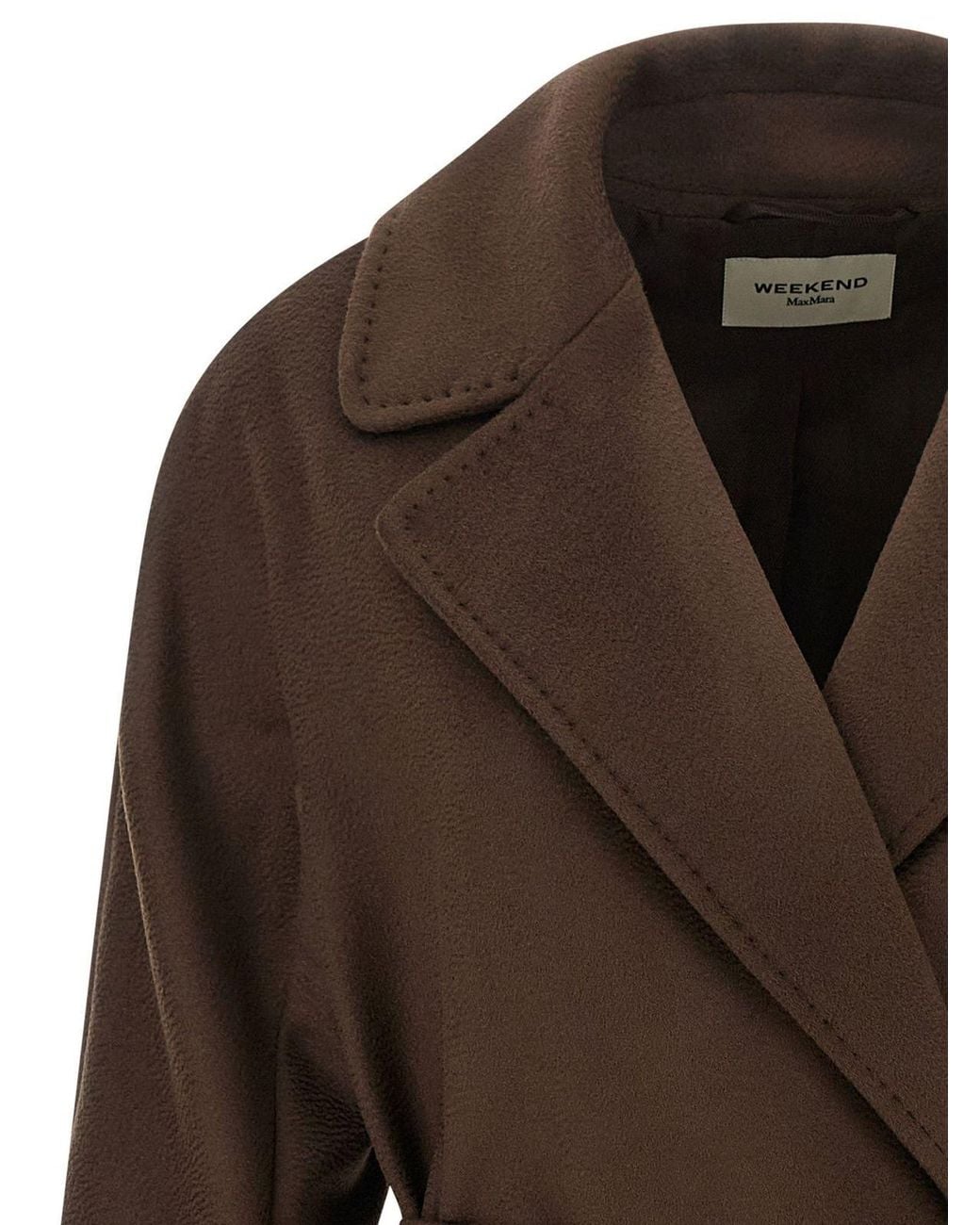 Weekend by Maxmara Brown Pedale Belted Coat