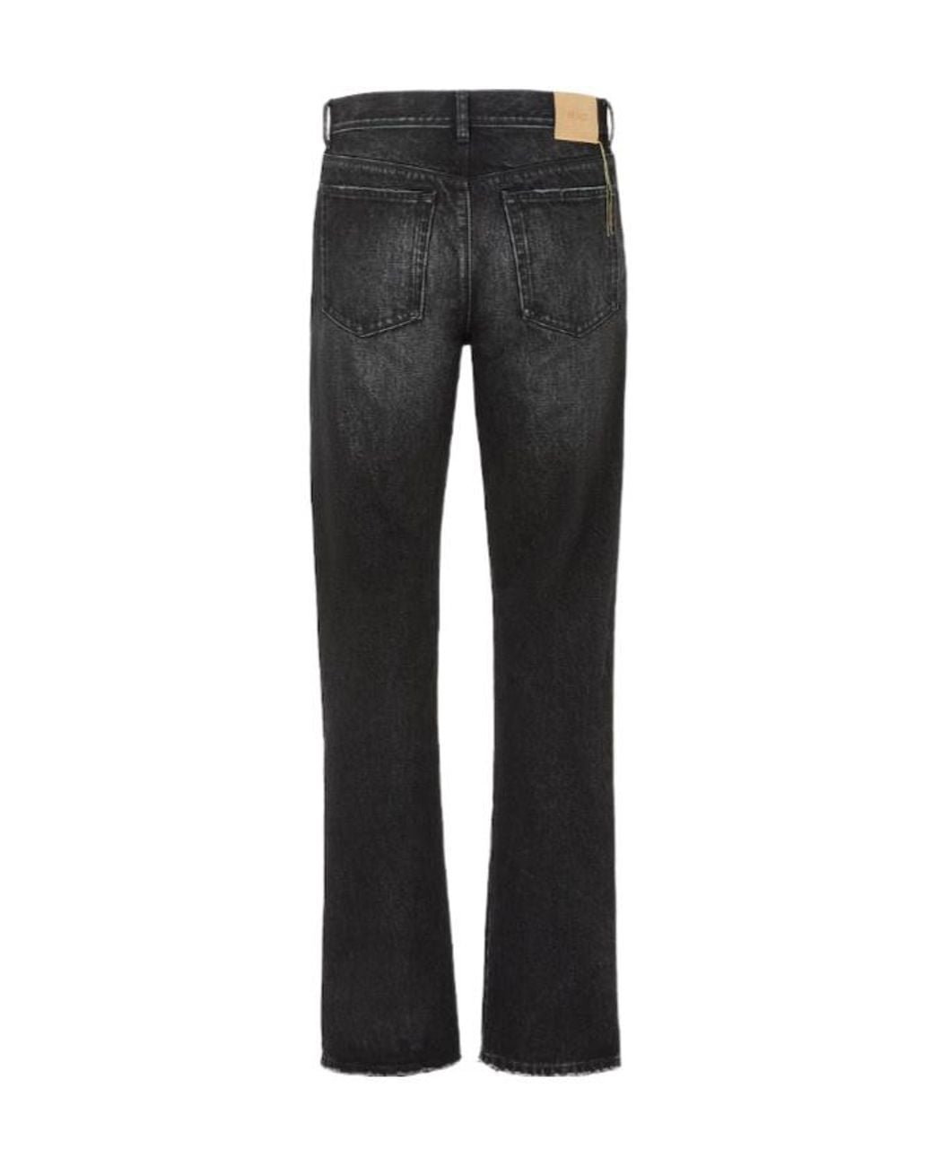 Fendi Black ロゴ パッチ ストレートレッグ ジーンズ for men