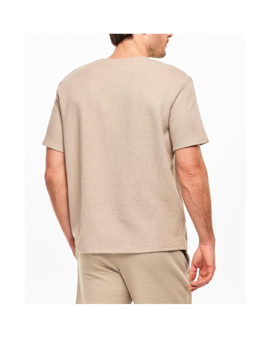 Boss Natural Round-Neck Short-Sleeved T-Shirt for men