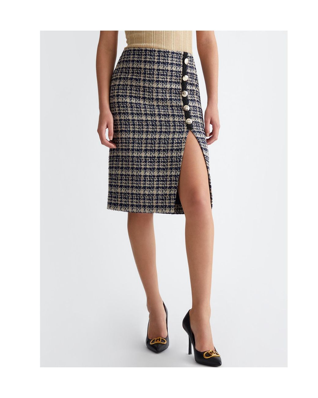 Liu Jo Black Tweed Skirt