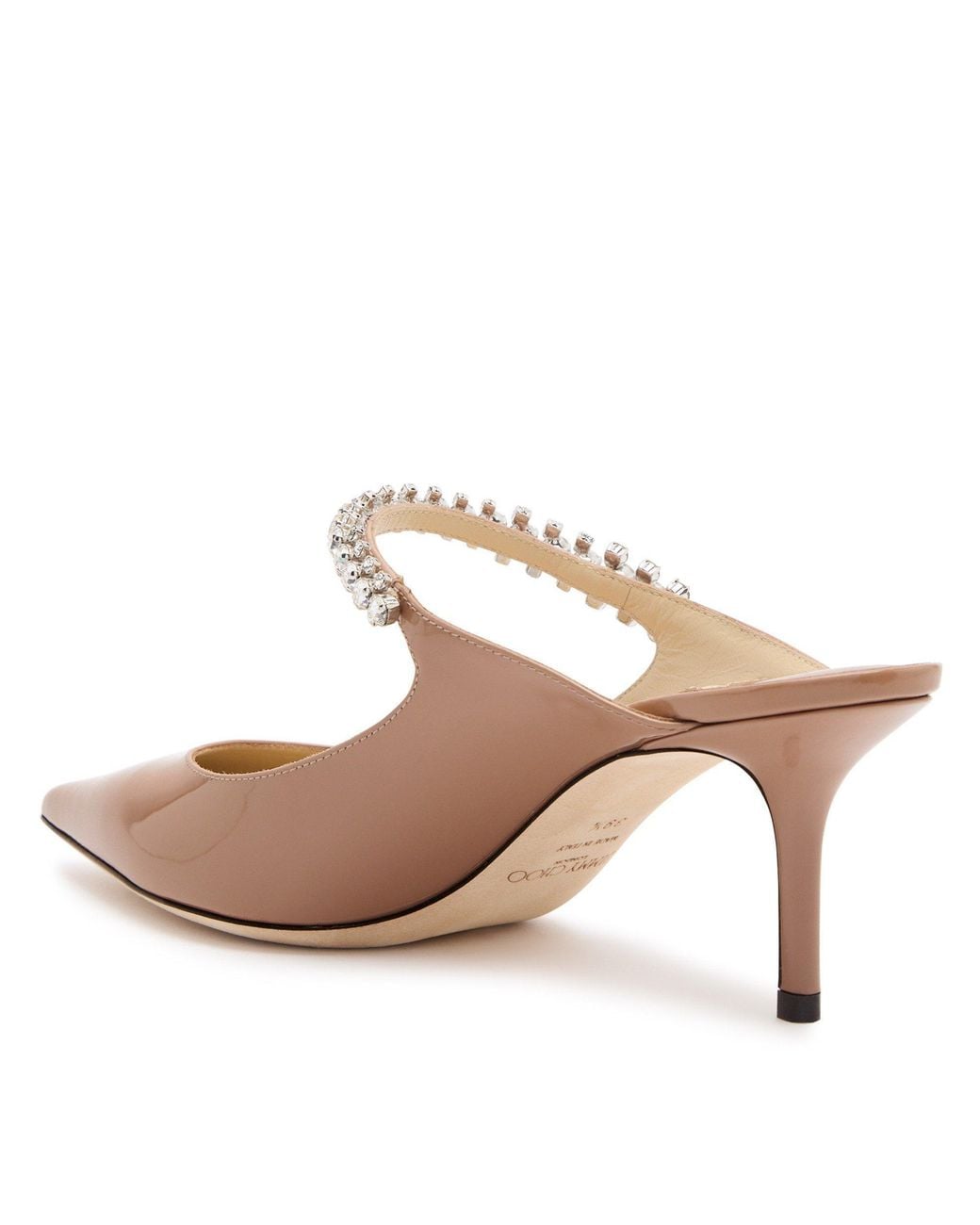 Jimmy Choo White Patent Leather Mules