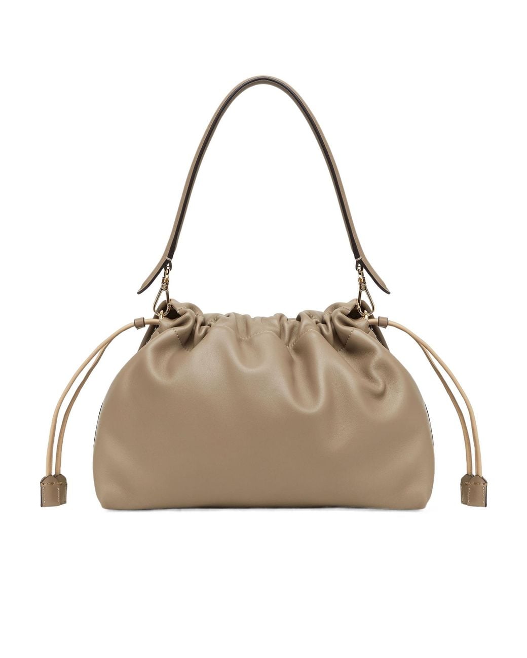 Fendi Natural Mamma Baguette Drawstring Shoulder Bag
