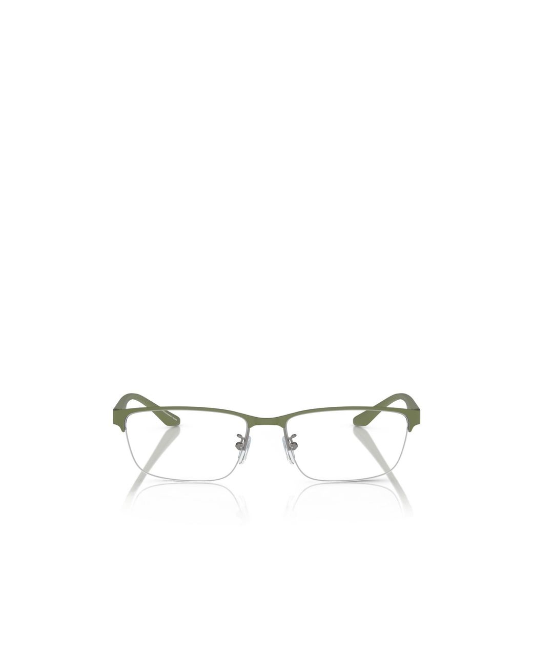 Emporio Armani Metallic Rectangle-Frame Glasses for men
