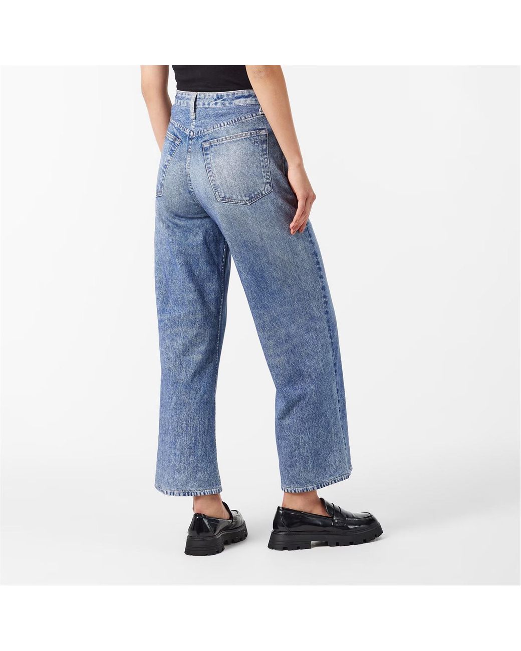 Rag & Bone Blue Waistband Denim Trousers