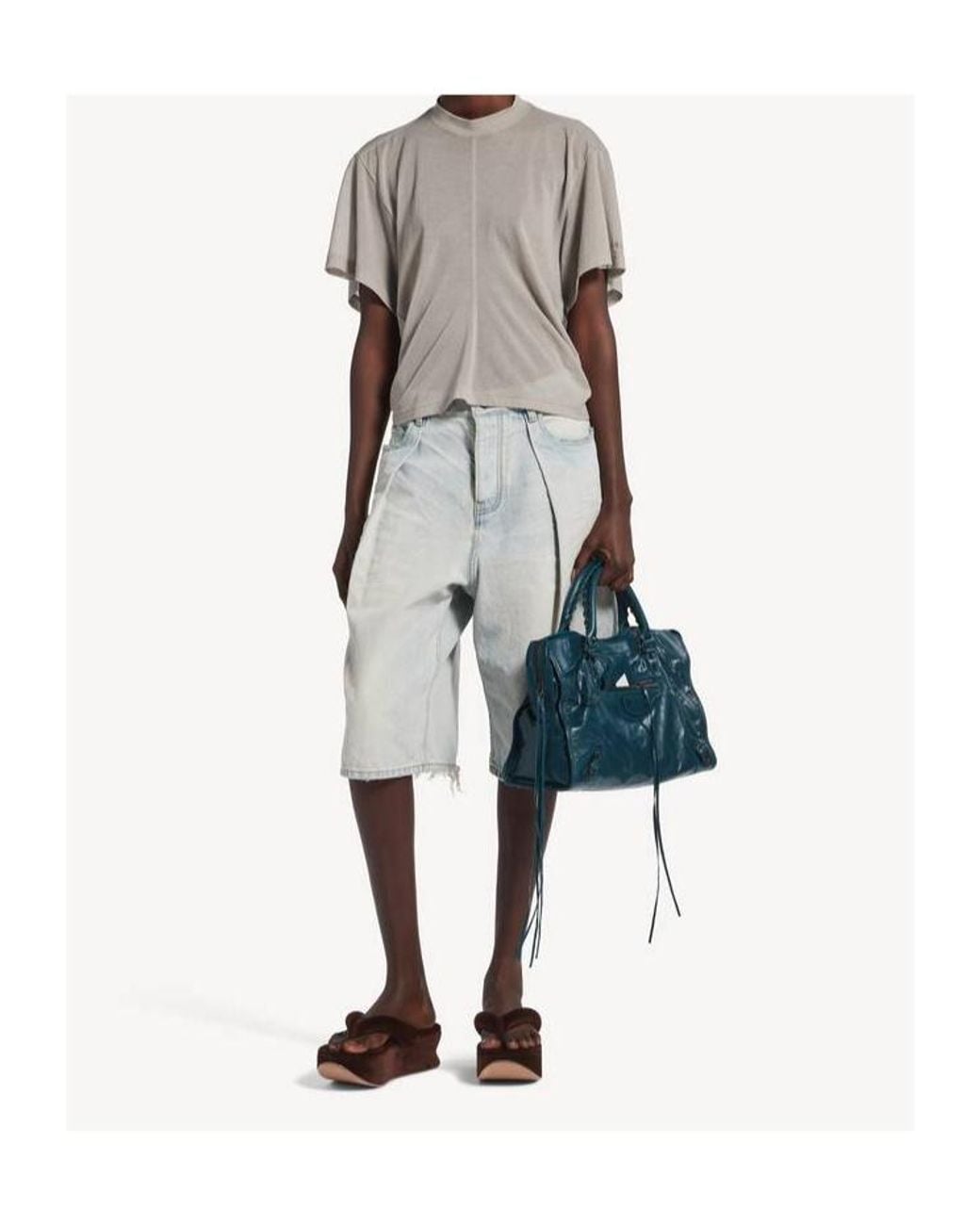 Balenciaga Brown Gaeta Thong Sandals