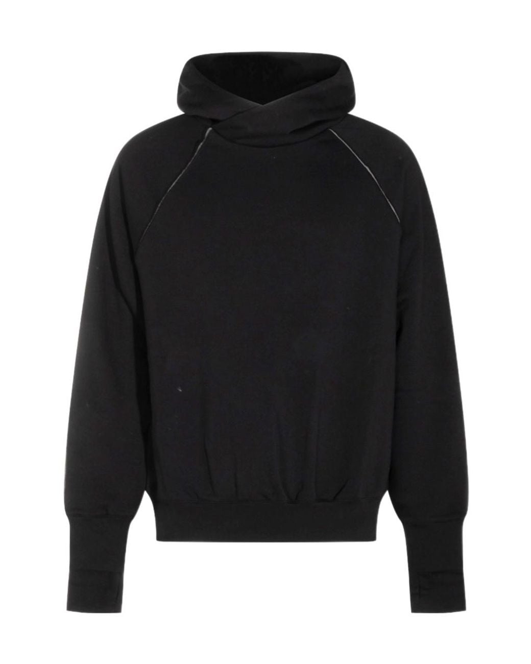 Thom Krom Black Raglan Hoodies for men