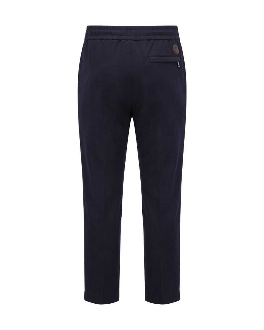 Moncler Blue Straight-Leg Knit Pants for men