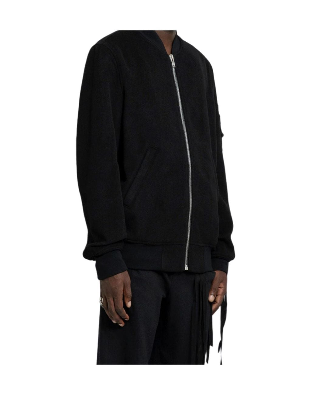 Ann Demeulemeester Black Dries Bomber Jacket for men
