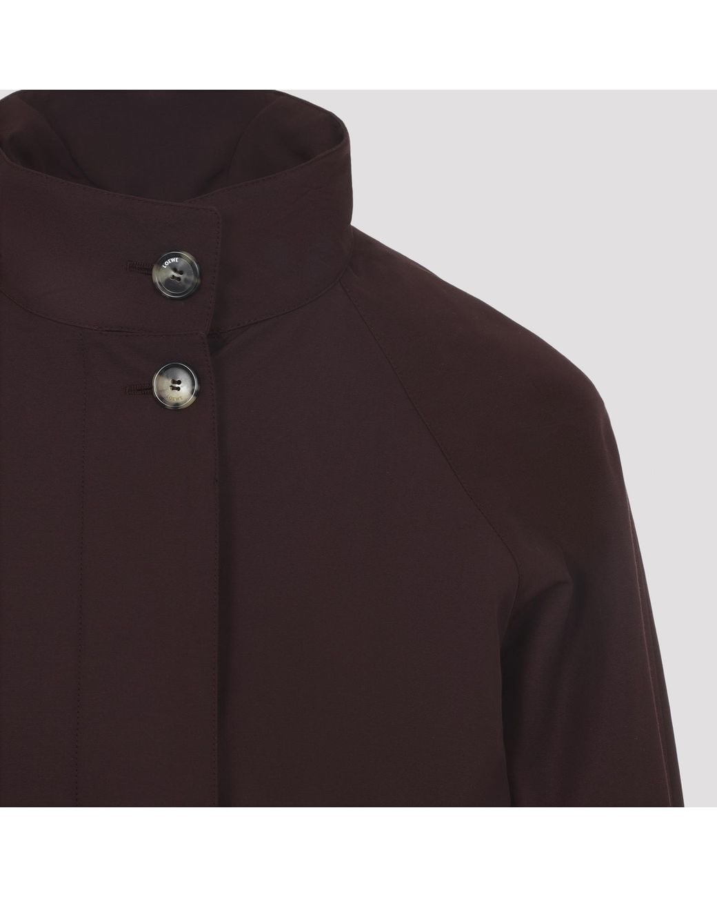 Loewe Purple Cropped Trench Coat