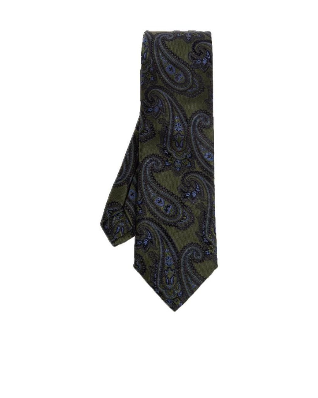 Etro Blue Paisley Tie for men