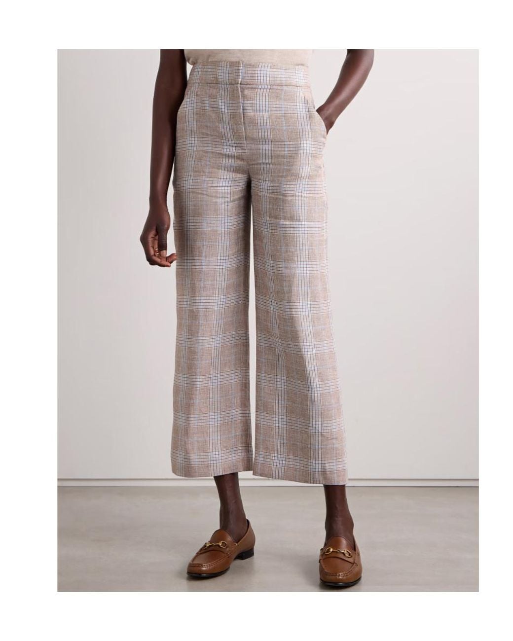 Veronica Beard Gray Wide-Leg Casual Pants
