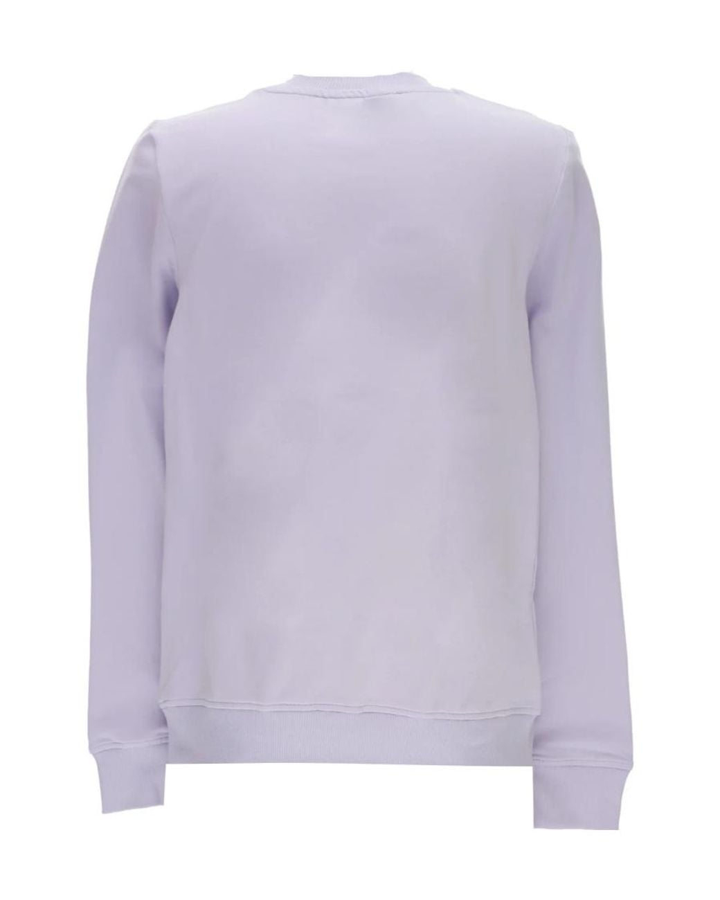 Moschino White Crew Neck Logo Sweatshirt