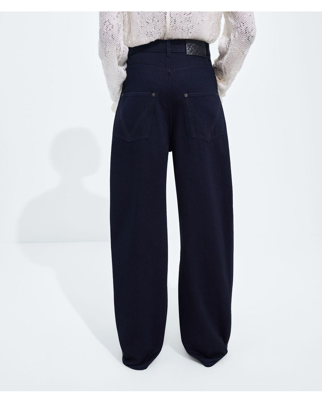 Bottega Veneta Blue Wide Leg Jeans