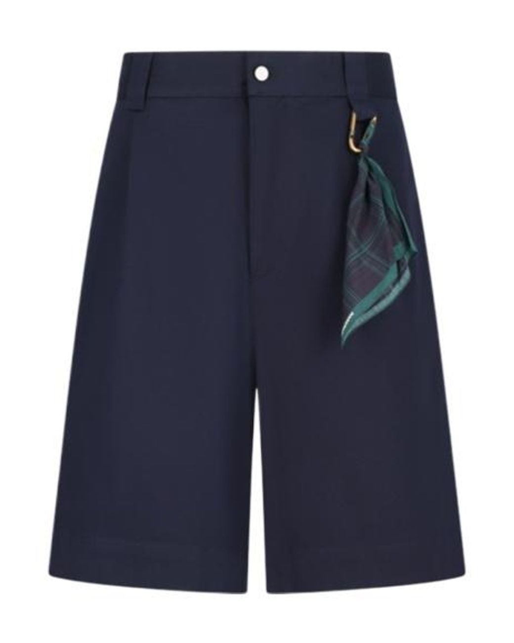 DARKPARK Blue Pleated Shorts for men