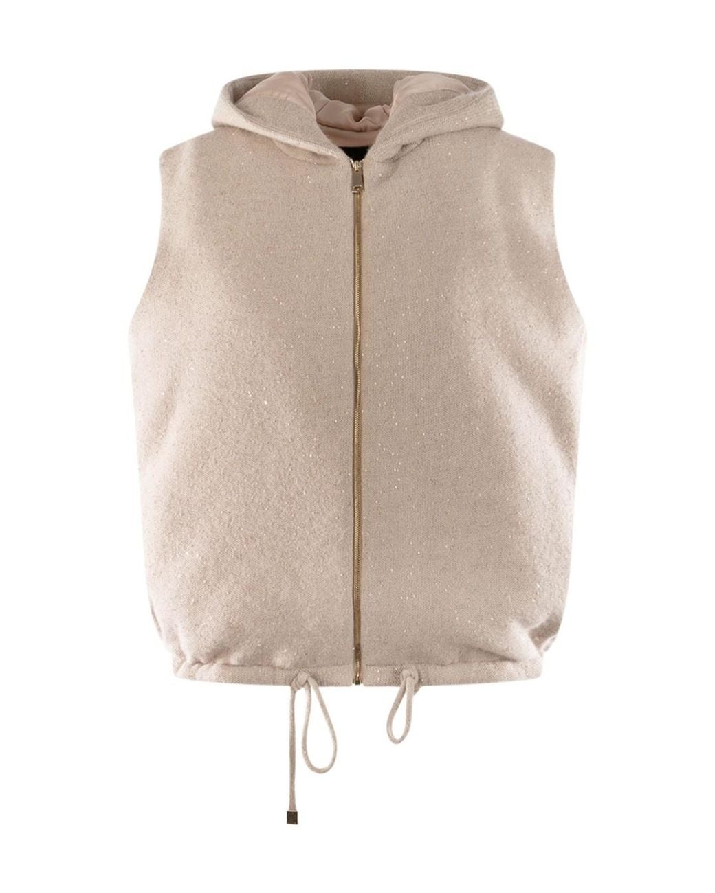 Fabiana Filippi Natural Sleeveless Vest
