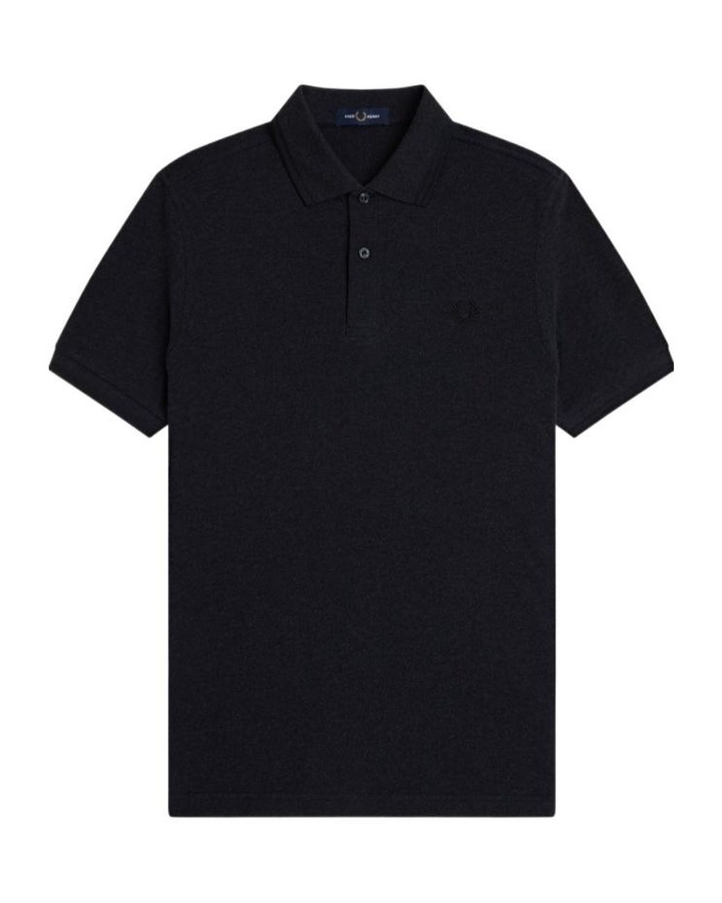 Fred Perry Black Short-Sleeved Polo Shirt for men