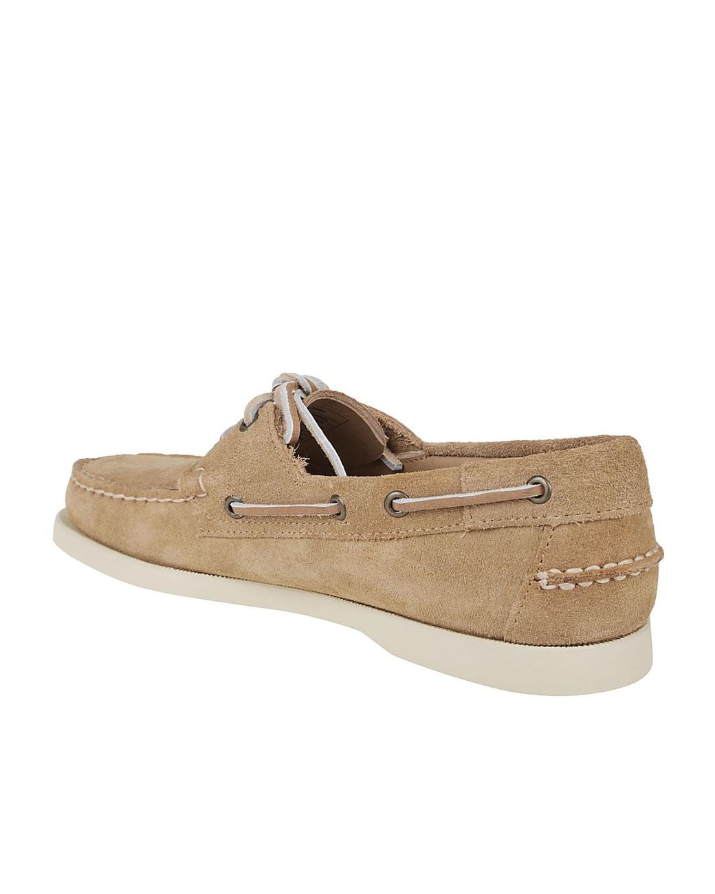 Sebago White Portland Flesh Out Lace-Up Shoes for men