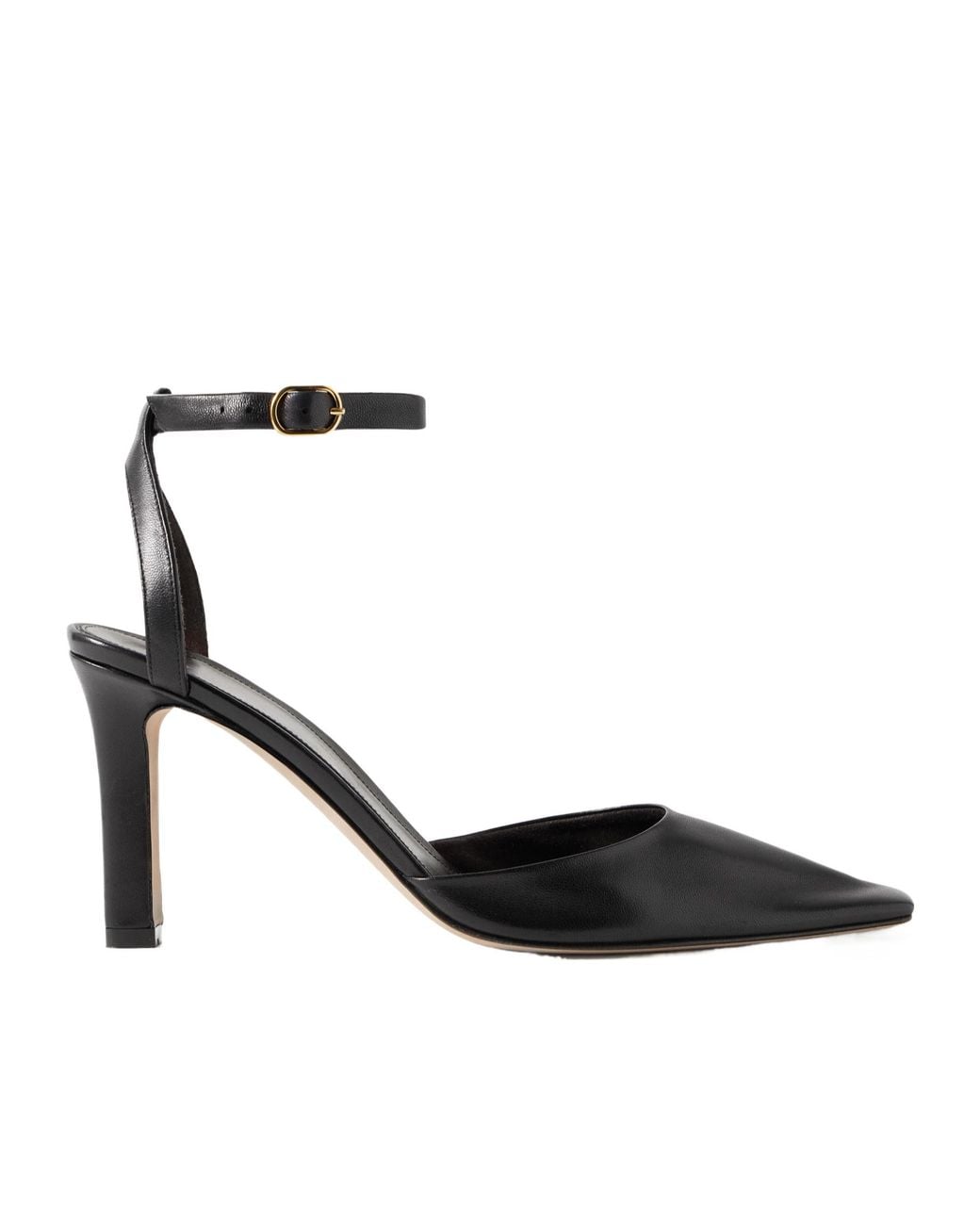 The Row Black Carla High-Heeled Sandals