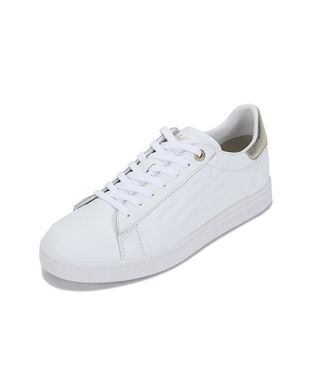 EA7 White Tie Casual Sports Shoes for men