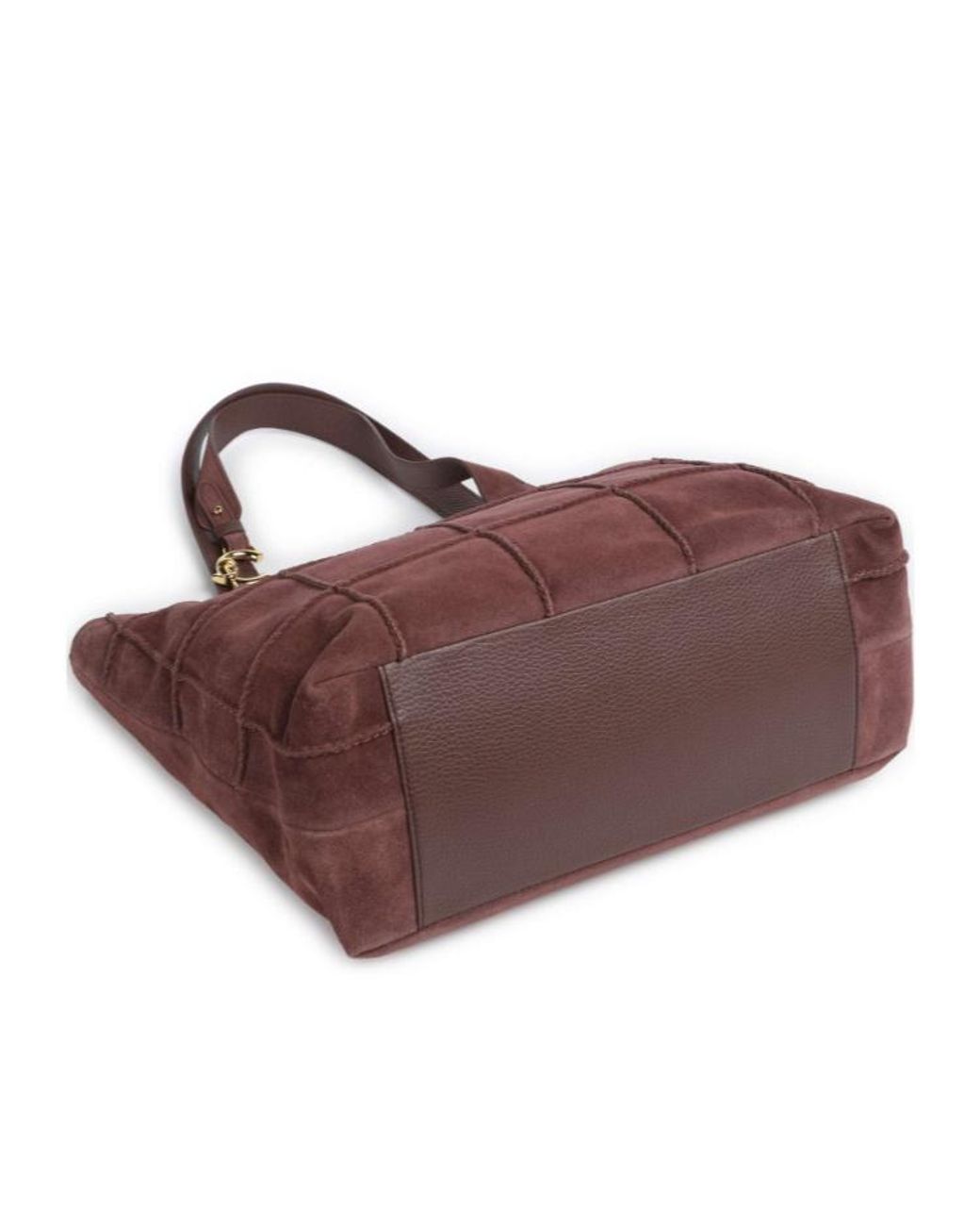 Coccinelle Brown Quilted Panel Tote Bag