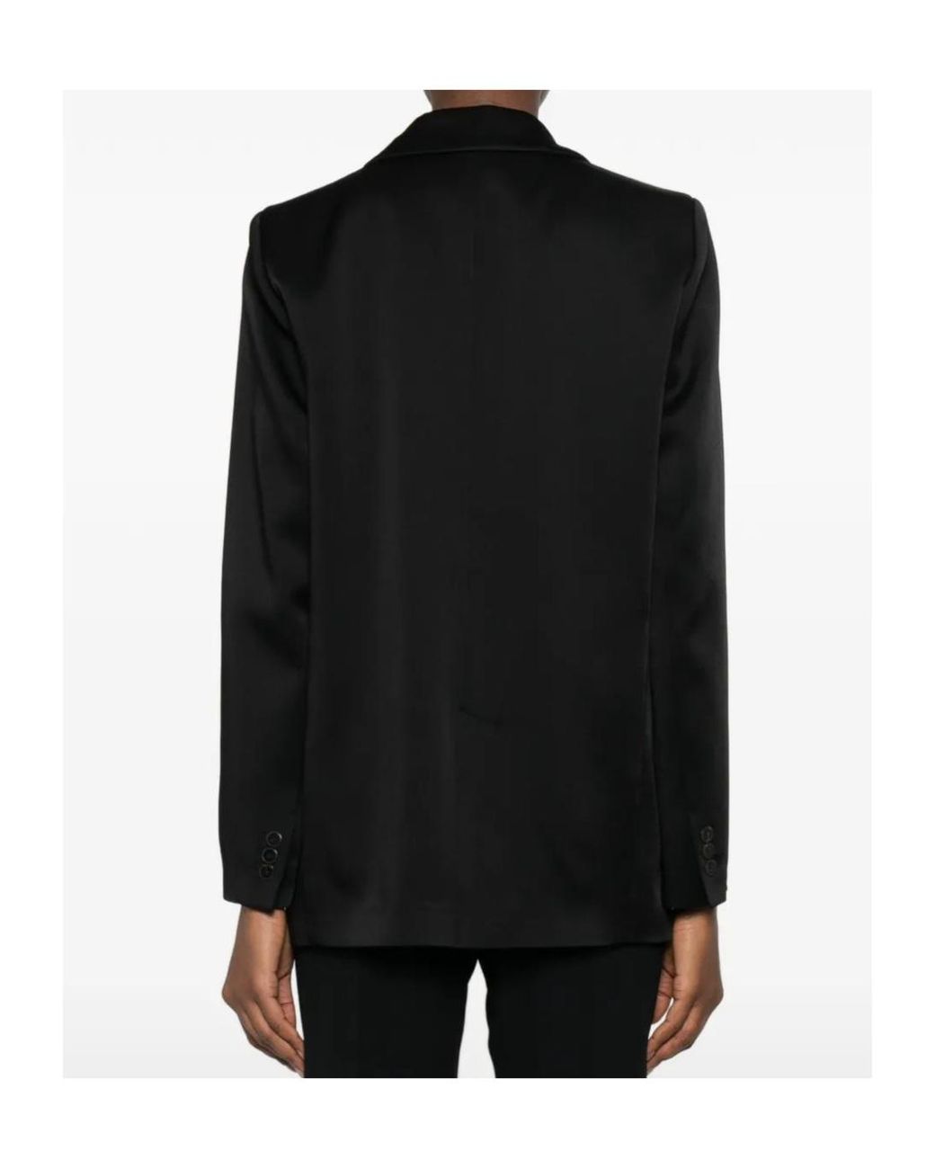 Forte_forte Black Single-Breasted Notched Jacket