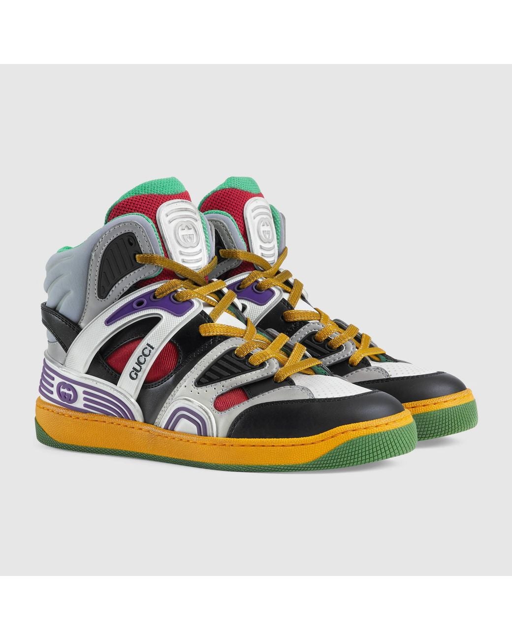 Gucci Multicolor Basket High-Top Sneakers