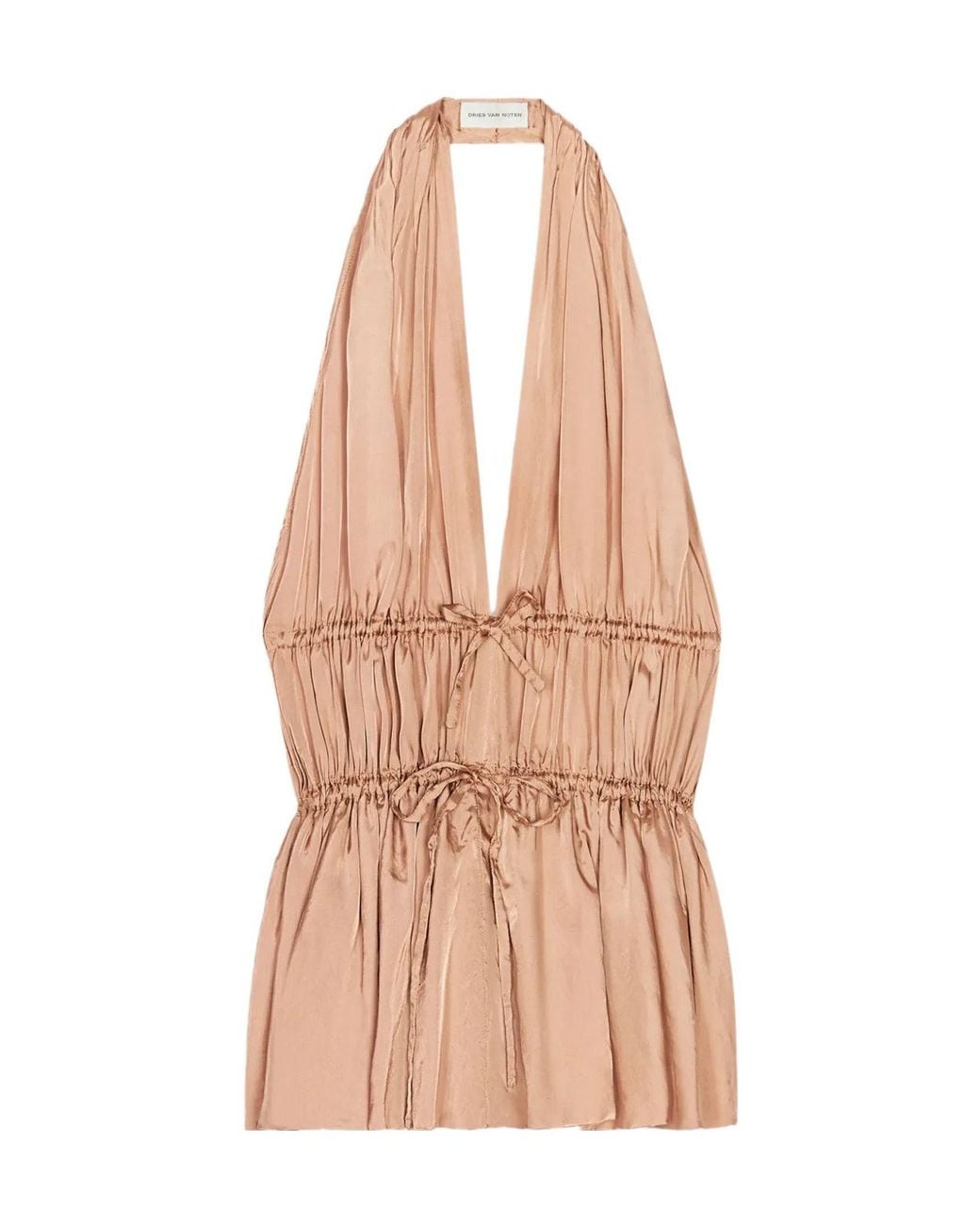 Dries Van Noten Pink Halterneck Top