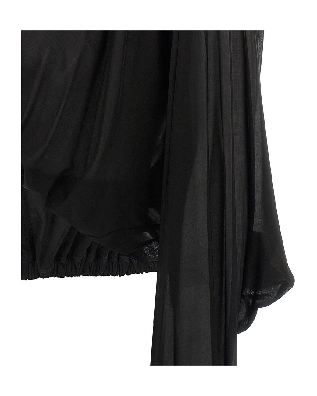 Rick Owens Black Crop Blouse