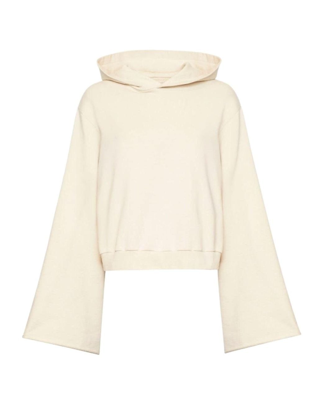 MM6 by Maison Margiela Natural Drop-Shoulder Hooded Sweatshirt