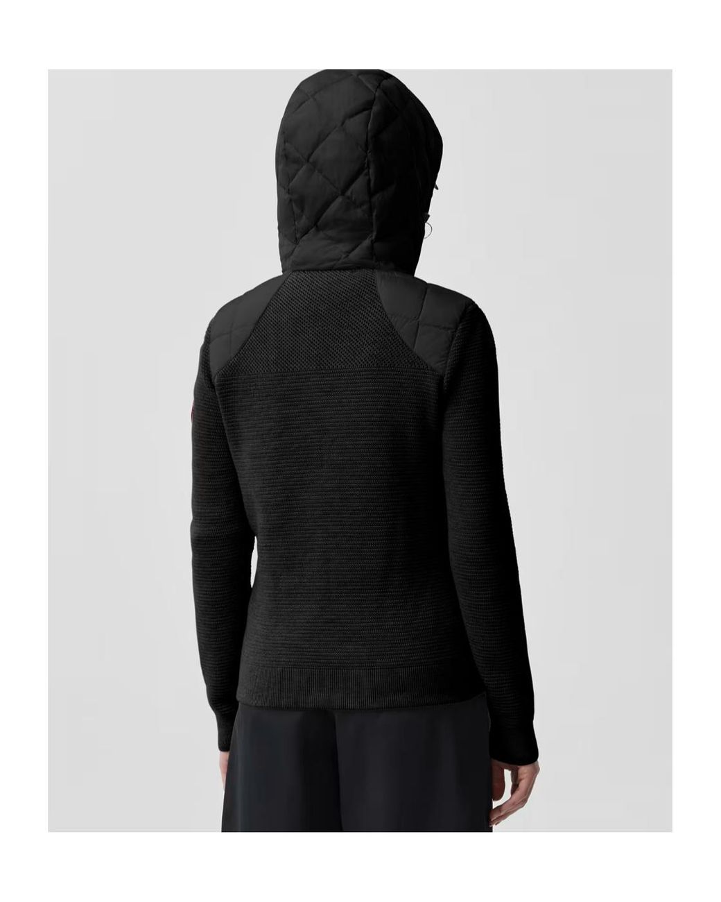 Canada Goose Black Hybridge Quilted Hooded Jacket