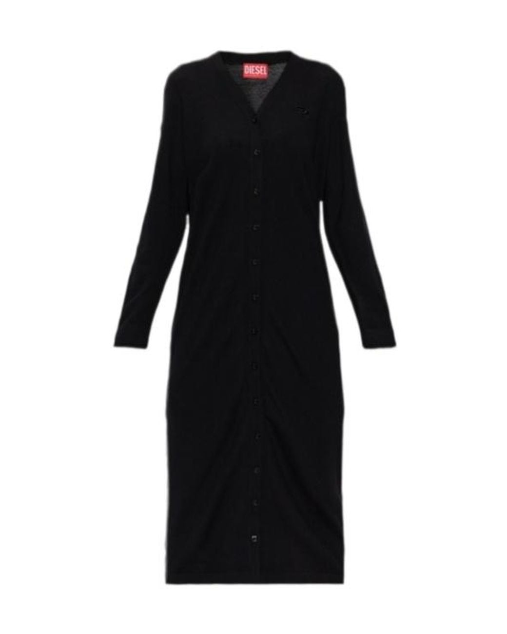 DIESEL Black M-Alinesa Long Sleeve Dress